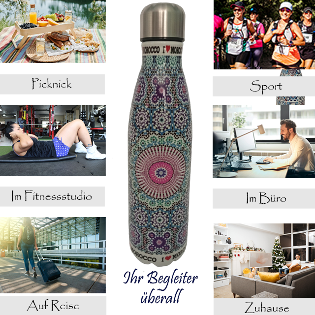 Marrakesch Trinkflasche Edelstahl – Bild 7