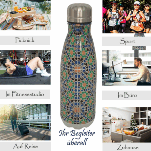 Zallij Trinkflasche Edelstahl