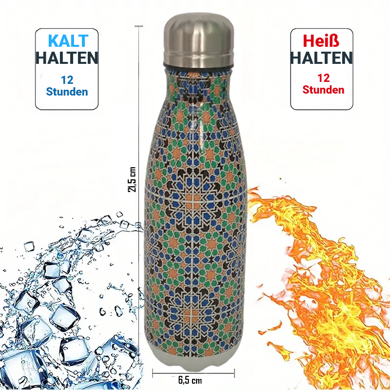 Zallij Trinkflasche Edelstahl – Bild 5
